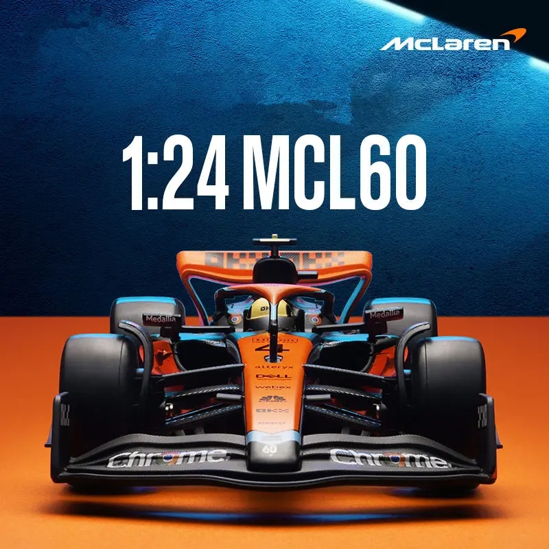 Cca รถDiecast 1/24 McLaren F1 MCL60 2023 Racingทีมของเล่นรถDiecastโลหะMiniatureคอลเลกชันของขวัญเด็กเด็ก