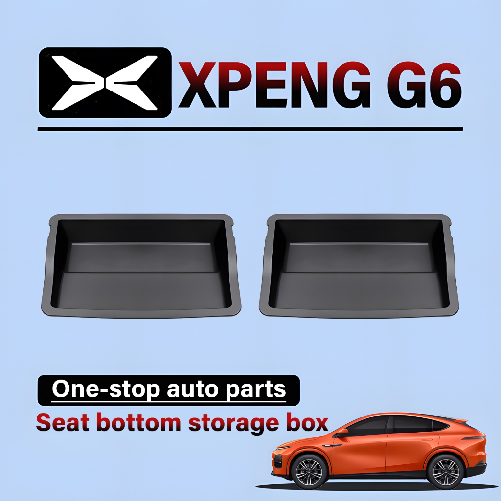 เหมาะสำหรับ Xpeng G6 กล่องเก็บของเบาะรถด้านล่าง TPE กล่องลิ้นชักกล่องกันน้ำอุปกรณ์จัดเก็บข้อมูลในรถยนต์