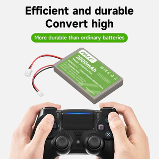 Palo PS4 แบตเตอรี่ 2000mAh แบตเตอรี่ขยายแบบชาร์จไฟได้สําหรับ PS4 และ PS4 Pro Gamepad คอนโทรลเลอร์ไร้สาย