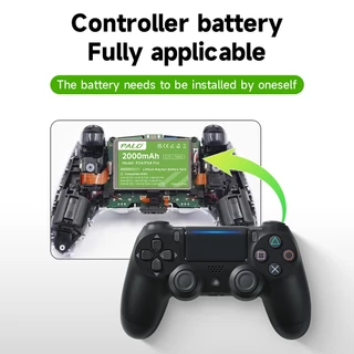 Palo PS4 แบตเตอรี่ 2000mAh แบตเตอรี่ขยายแบบชาร์จไฟได้สําหรับ PS4 และ PS4 Pro Gamepad คอนโทรลเลอร์ไร้สาย