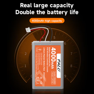 Palo PS5 แบตเตอรี่ 4000mAh แบตเตอรี่ขยายแบบชาร์จไฟได้สําหรับ PS5 Gamepad คอนโทรลเลอร์ไร้สาย