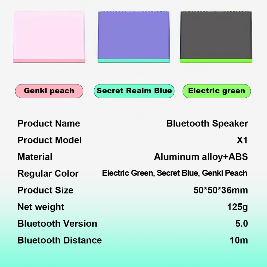 กระเป๋าเก็บเครื่องเสียง Mini Bluetooth Speaker ลำโพงบลูทูธ คุณภาพเสียงเซอร์ราวด์ 360° เทคโนโลยีบลูทูธ 5.0 น้ำหนักเบา 122g. พกพาสะดวก