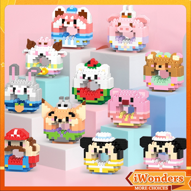 บล็อคตัวต่อ ตุ๊กตาการ์ตูน Nick Judy Luigi Mario Buzz Lightyear Lotso Bear Duffy Gelatoni น่ารัก ของขวัญ ของเล่นสําหรับเด็กผู้ชาย และเด็กผู้หญิง
