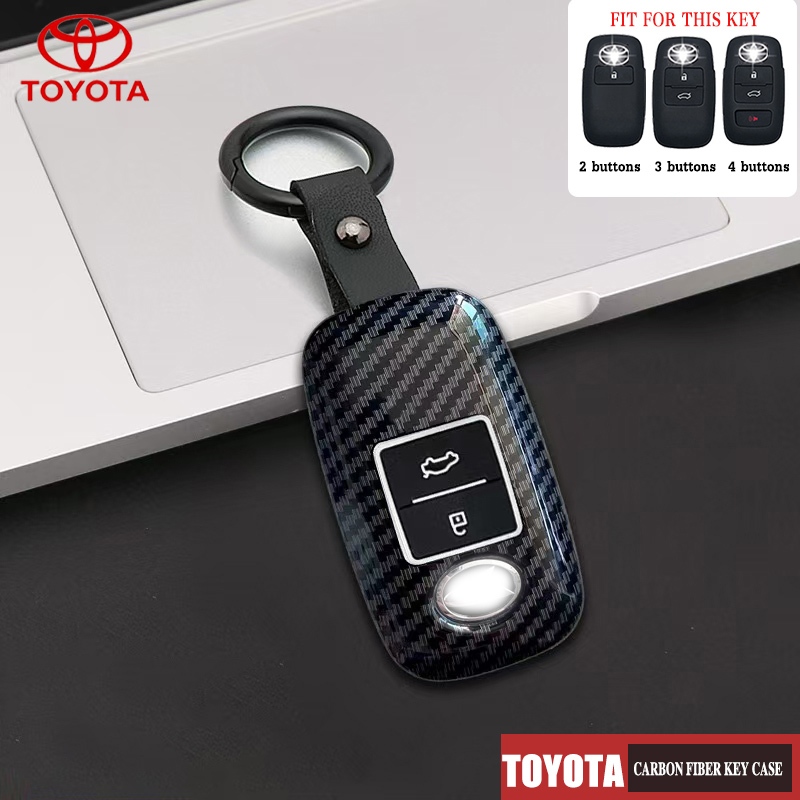 คาร์บอนไฟเบอร์รถ Remote Key Case ใช้งานร่วมกับ Toyota Yaris/Vios/Veloz/Raize/Avanza ฝาครอบกุญแจ Carbon Case พวงกุญแจ

<p>“><center></p>
<h4></h4>
<p><p><font color=