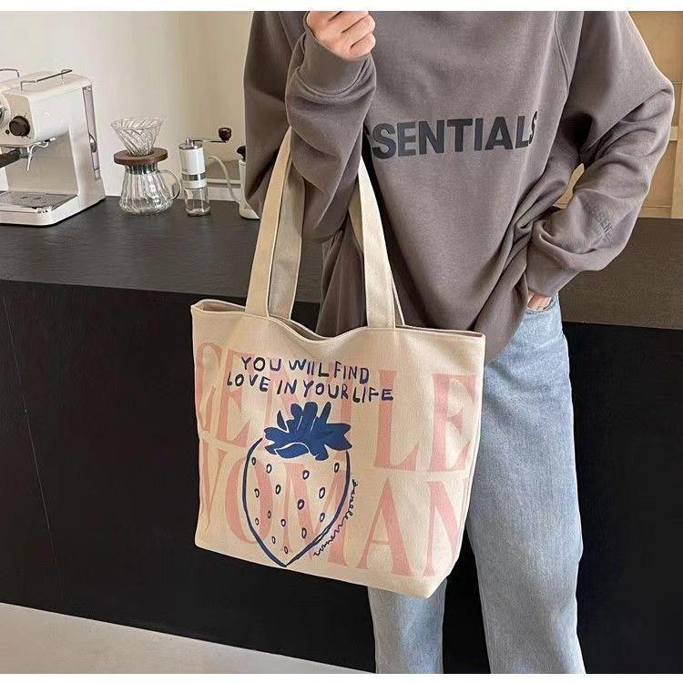 Gentlewoman XX-2024-XXQ-1#tote กระเป๋าสําหรับผู้หญิง สตอเบอรี่
