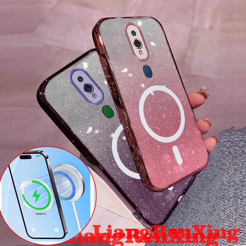 FOR เคส Case สำหรับ OPPO F11 Pro OPPO F11 โทรศัพท์ปลอก softcase ซิลิโคนกันกระแทกปกการออกแบบใหม่ที่ชัดเจนไร้สายแม่เหล็กที่น่าสนใจความงาม sfbswx01