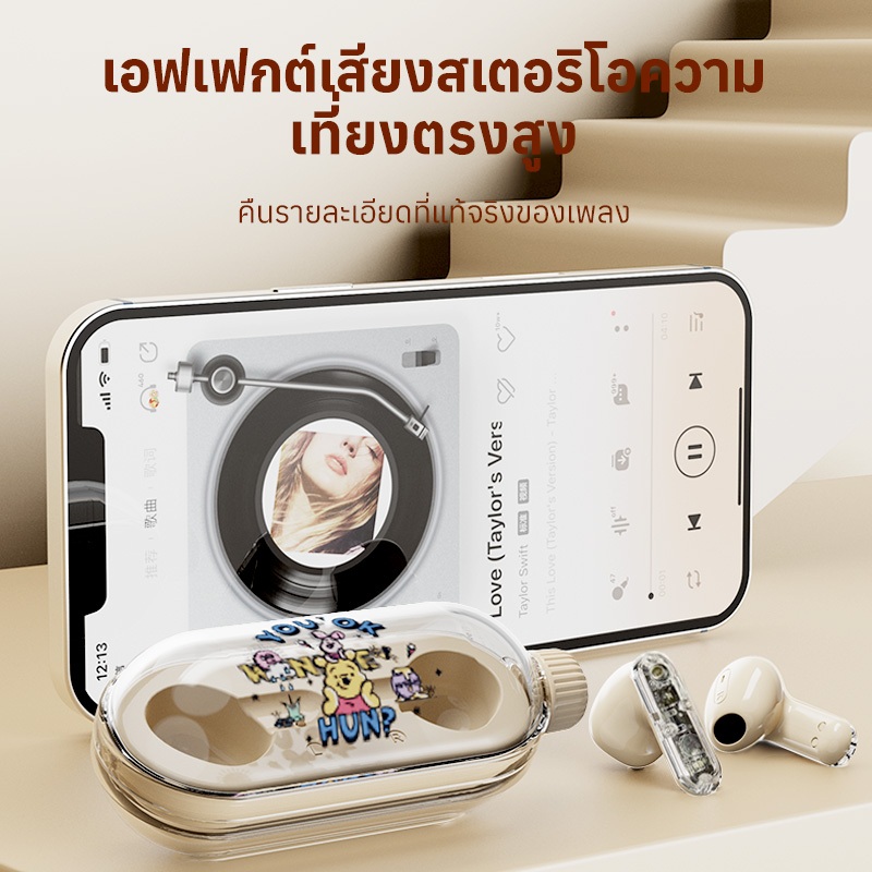 Disney DN25 TWS หูฟังบลูทูธ หูฟังไร้สาย Wireless Bluetooth  5.4 สเตอริโอ HIFI ไมโครโฟนชัดเจน TWS หูฟัง Bluetooth Earphones หูฟังมีไมค์ หูฟัง