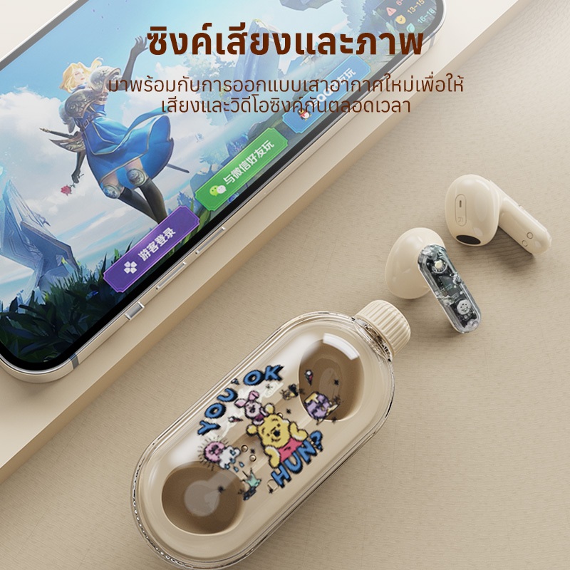 Disney DN25 TWS หูฟังบลูทูธ หูฟังไร้สาย Wireless Bluetooth  5.4 สเตอริโอ HIFI ไมโครโฟนชัดเจน TWS หูฟัง Bluetooth Earphones หูฟังมีไมค์ หูฟัง