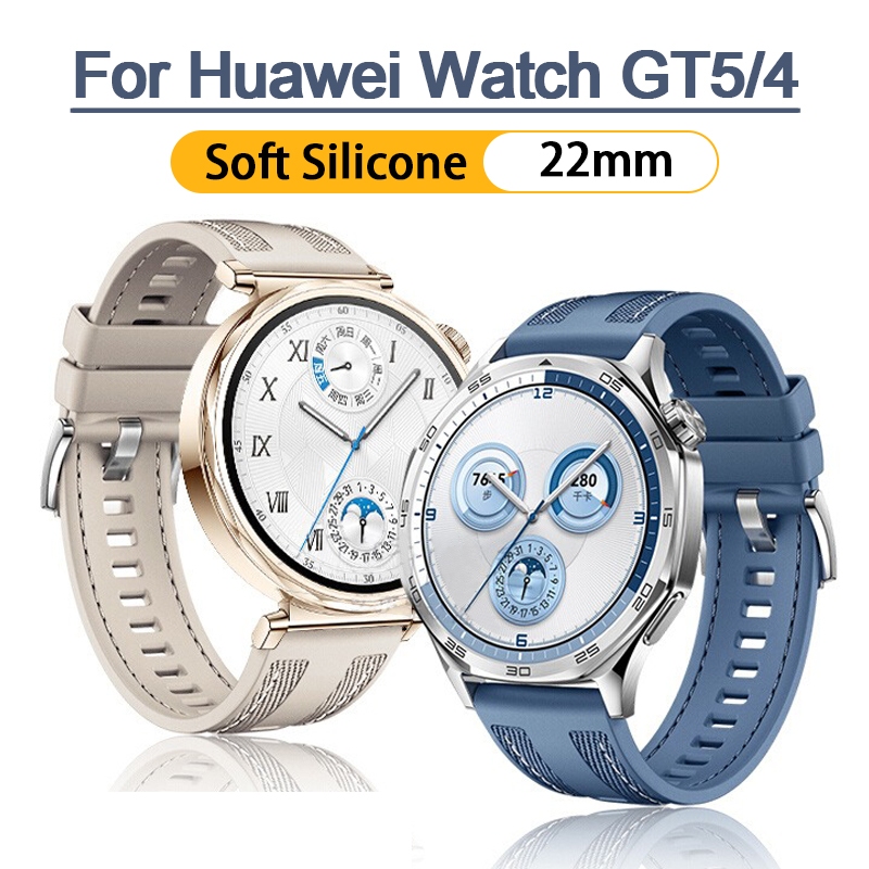 ใหม่สายรัดไนลอนสําหรับนาฬิกา Huawei GT5 46 มม.GT4/5 อย่างเป็นทางการสีเปลี่ยนสายรัดข้อมือสําหรับนาฬิกา Huawei GT5 สร้อยข้อมือ Braid สายคล้อง