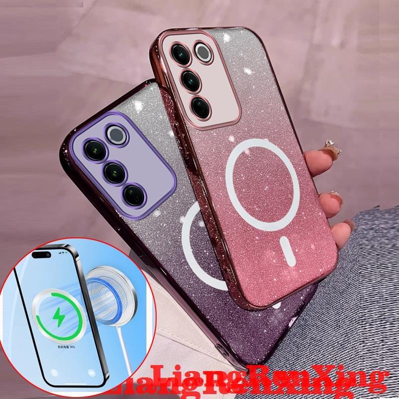 FOR เคส Case สำหรับ VIVO V27 5g VIVO V27E VIVO V27 Pro VIVO Y100 2023 5g โทรศัพท์ปลอก softcase ซิลิโคนกันกระแทกปกการออกแบบใหม่ที่ชัดเจนไร้สายแม่เหล็กที่น่าสนใจความงาม SFBSWX01