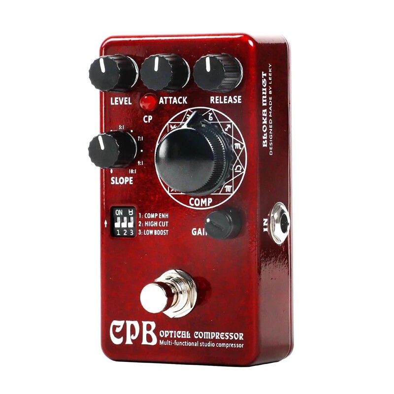 Cpb Optical Compressor Pedal Booster Multi-functional Studio Compressor Analog กีตาร์ไฟฟ้า Bass Effe