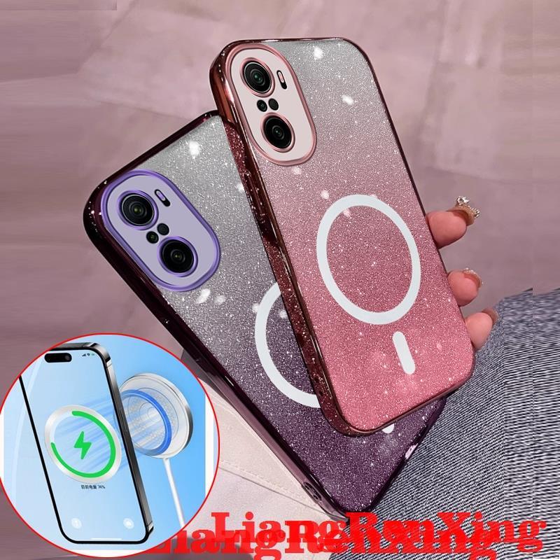 FOR เคส Case สำหรับ Xiaomi poco F3 โทรศัพท์ปลอก softcase ซิลิโคนกันกระแทกปกการออกแบบใหม่ที่ชัดเจนไร้สายแม่เหล็กที่น่าสนใจความงาม sfbswx01