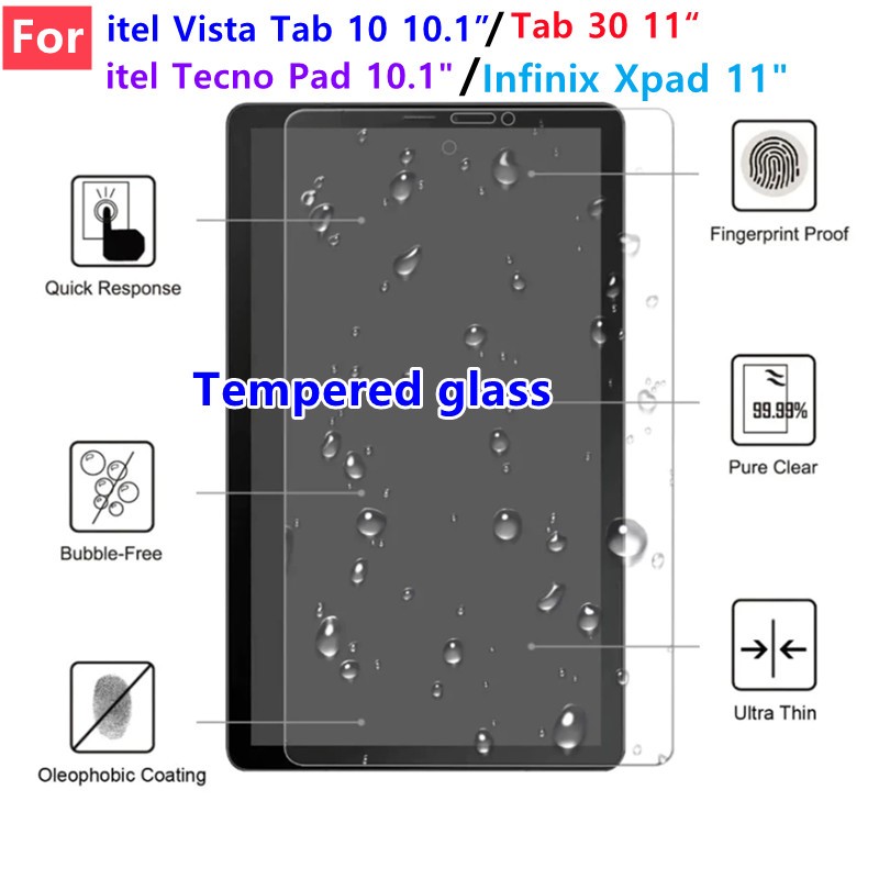 Itel Infinix Xpad 11" 2024 iTel Tecno Pad 10.1" iTel Vista Tab 10 10.1" iTel Vista Tab 30 11" กระจกนิรภัยคุณภาพสูง