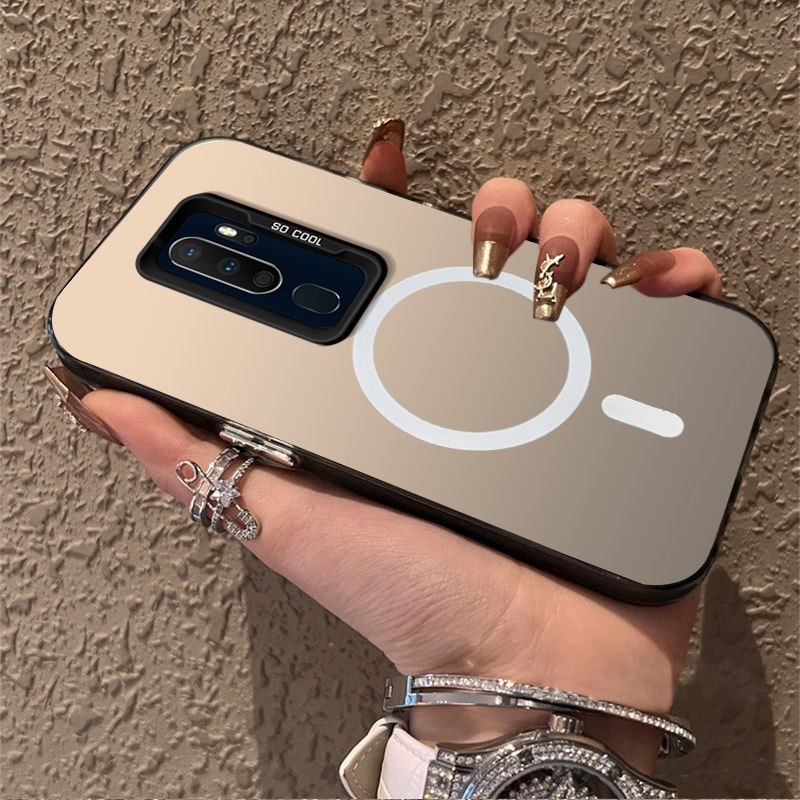 FOR เคส สําหรับปลอก oppo A5 2020 oppo a9 2020 เคสโทรศัพท์เคสแข็ง TPU Protector Smooth กันกระแทกออกแบบใหม่ความงามไร้สายแม่เหล็กดูด CYBSWX01