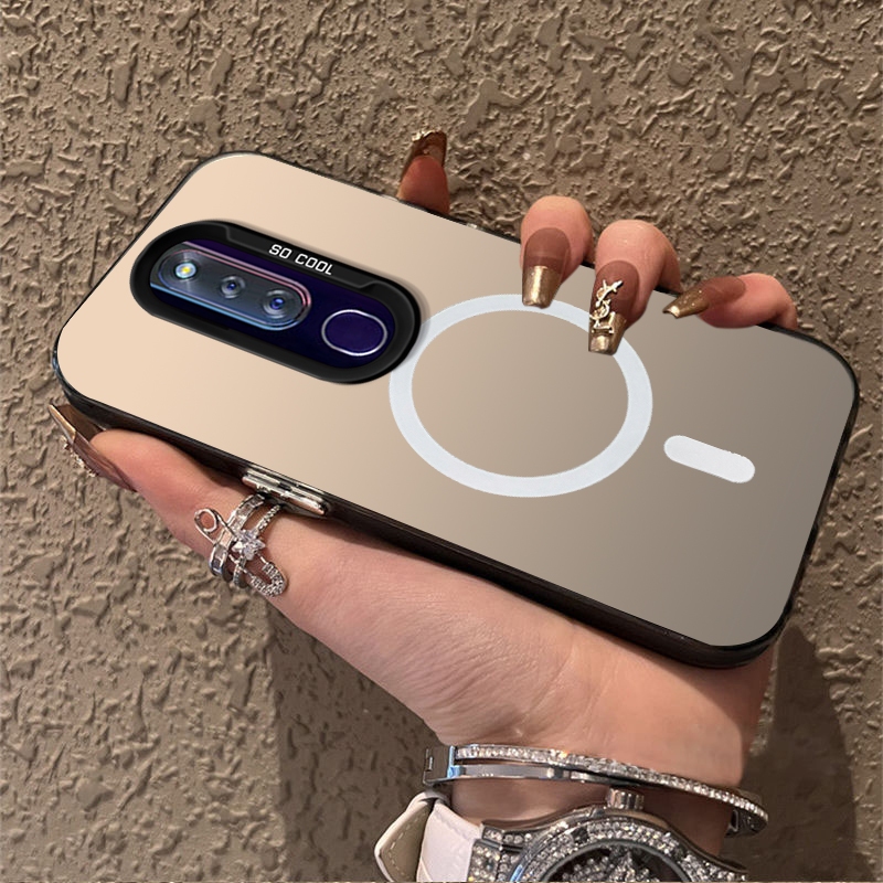 FOR เคส สําหรับปลอก OPPO F11 Pro OPPO F11 เคสโทรศัพท์ เคสแข็ง TPU Protector Smooth กันกระแทก Cover ดีไซน์ใหม่ ความงาม ดึงดูดแม่เหล็กไร้สาย CYBSWX01