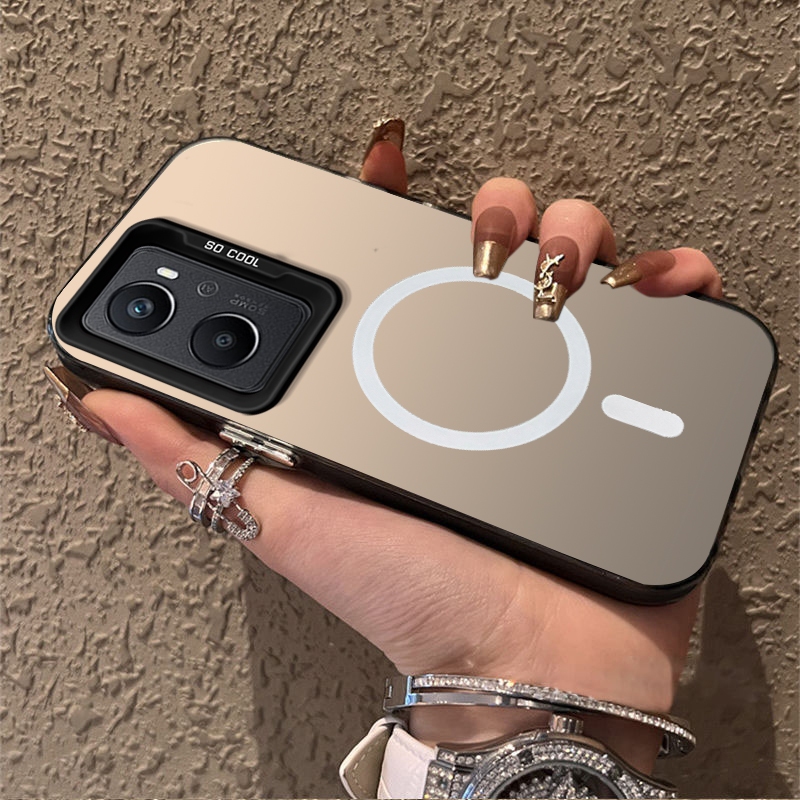 FOR เคส สําหรับปลอก OPPO A96 4g a76 4G เคสโทรศัพท์เคสแข็งTPU Protector Smoothกันกระแทกออกแบบใหม่ความงามไร้สายดูดแม่เหล็กCYBSWX01