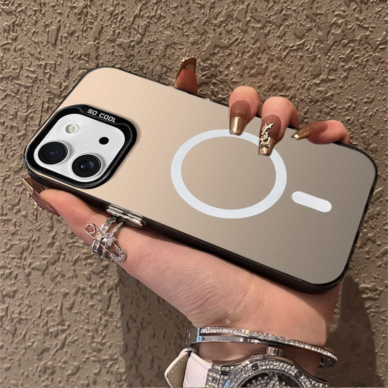 FOR เคส สําหรับปลอก iphone 12 pro max 13 pro max 11 pro max 12 mini เคสโทรศัพท์ เคสแข็ง TPU Protector Smooth กันกระแทก Cover ดีไซน์ใหม่ ความงาม ดึงดูดแม่เหล็กไร้สาย CYBSWX01