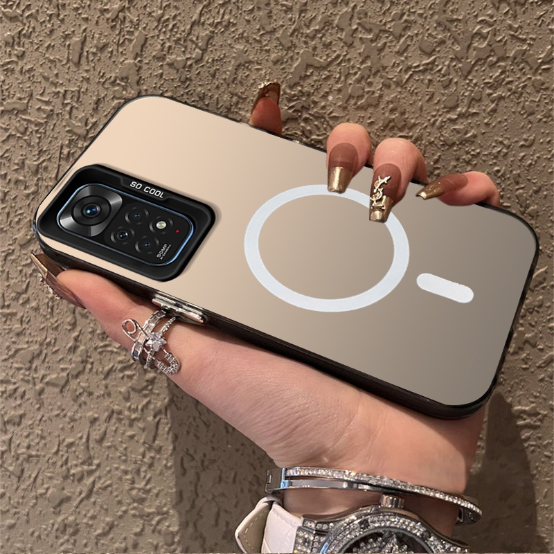 FOR เคส สําหรับปลอก redmi note 11 4g xiaomi redmi note 11s redmi note 11 pro 5G เคสโทรศัพท์เคสแข็งTPUกันกระแทกออกแบบใหม่ความงามไร้สายแม่เหล็กดูดCYBSWX01