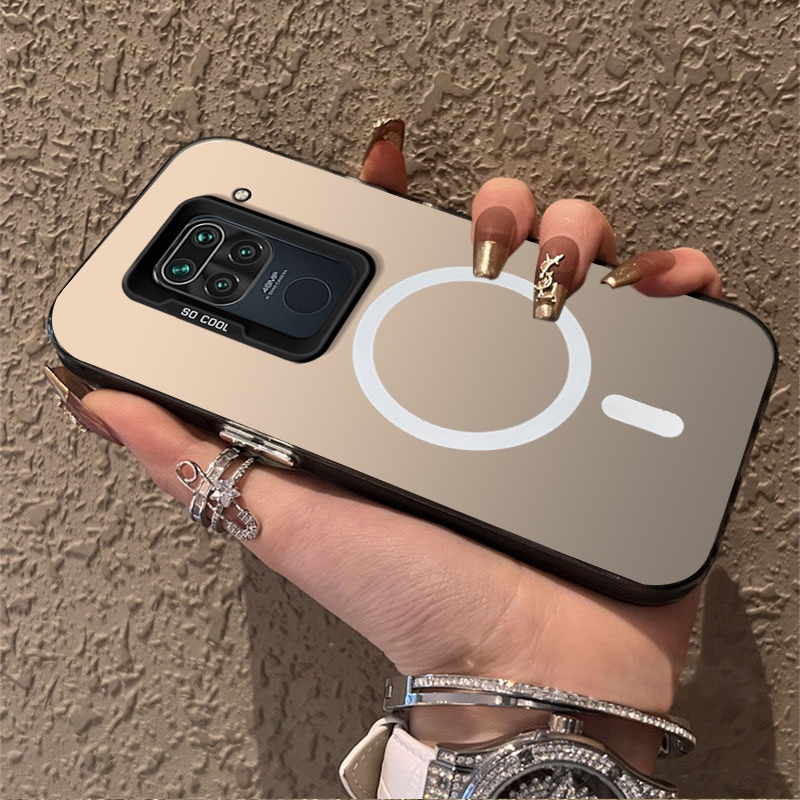 FOR เคส สําหรับปลอก Redmi NOTE 9 เคสโทรศัพท์ เคสแข็ง TPU Protector Smooth กันกระแทก ดีไซน์ใหม่ ความงาม ดึงดูดแม่เหล็กไร้สาย CYBSWX01