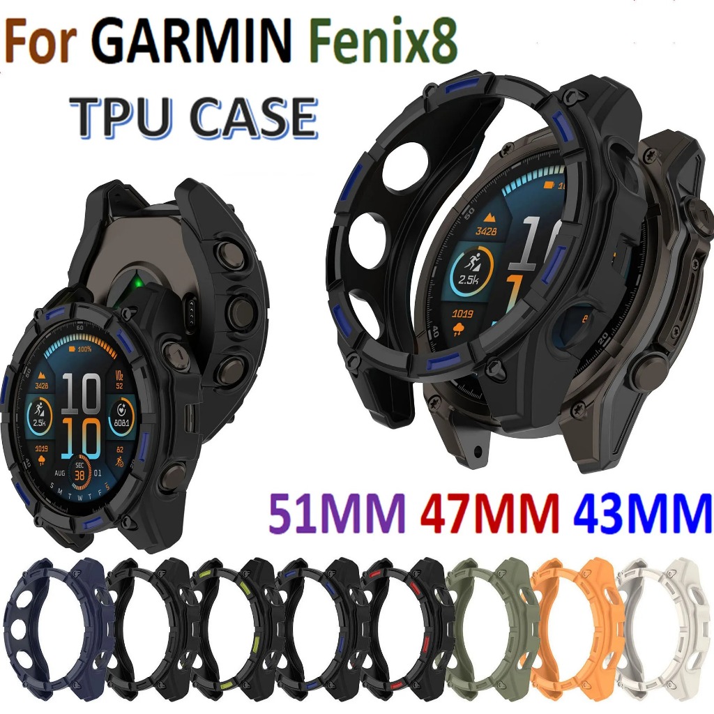 51/47/43 มม.นาฬิกาสําหรับ Garmin Fenix8 Band สมาร์ทสร้อยข้อมือกรอบ Bezel เปลี่ยนสําหรับ Garmin Fenix
