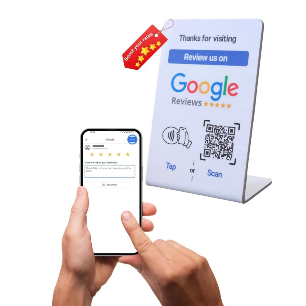 Google Review NFC สําหรับร้านอาหารธุรกิจพลาสติก Contactless Instagram Facebook Google NFC Reviews Ca