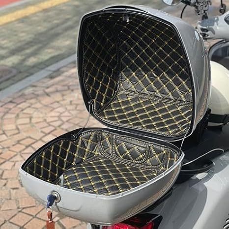 กล่องด้านบนสําหรับ Vespa GTS 300 GTS300 Trunk Cargo Liner Cover หนัง PU