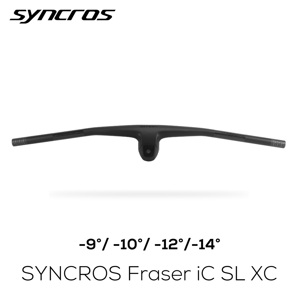 Syncros FRASER IC SL XC สําหรับกรอบประกายไฟ -9°/-10°/-12°/-14° แฮนด์ MTB คันเร่งแบบรวมคาร์บอนไฟเบอร์เต็มรูปแบบพร้อมเมาท์