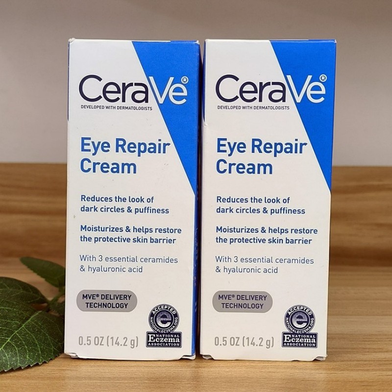 ต้นฉบับนําเข้า CERAVE eye Repair cream ครีมบํารุงรอบดวงตา บรรเทาความหมองคล้ําและบวม 14มล