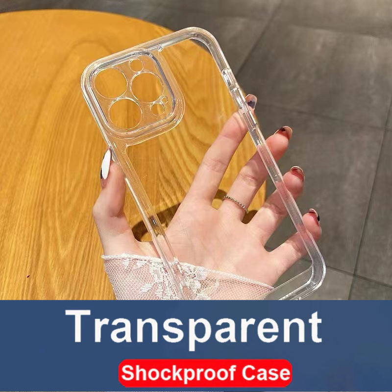 โปร่งใสกันกระแทกเคสโทรศัพท์เหมาะสําหรับ iphone 16 15 14 13 11 12 Mini Pro X Xs Max 7 8 6 6s Plus Xr 5 5s SE 2020 SE2
