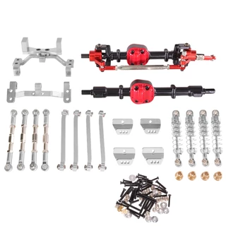 สําหรับ MN ใหม่ MN99s gen2 RC รถโลหะด้านหน้าด้านหลังเพลาโช้คอัพอัพเกรด Shock Tower ชุดพวงมาลัย Linkage Servo ที่นั่ง