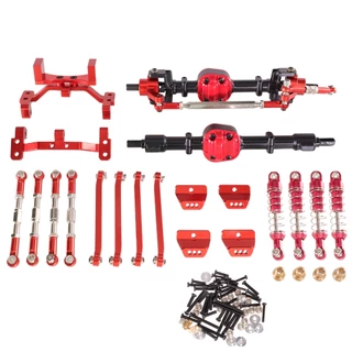 สําหรับ MN ใหม่ MN99s gen2 RC รถโลหะด้านหน้าด้านหลังเพลาโช้คอัพอัพเกรด Shock Tower ชุดพวงมาลัย Linkage Servo ที่นั่ง