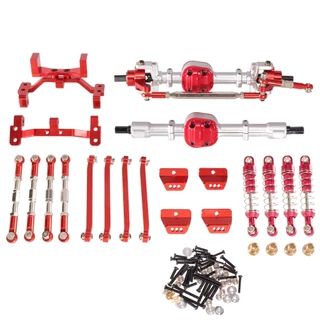 สําหรับ MN ใหม่ MN99s gen2 RC รถโลหะด้านหน้าด้านหลังเพลาโช้คอัพอัพเกรด Shock Tower ชุดพวงมาลัย Linkage Servo ที่นั่ง