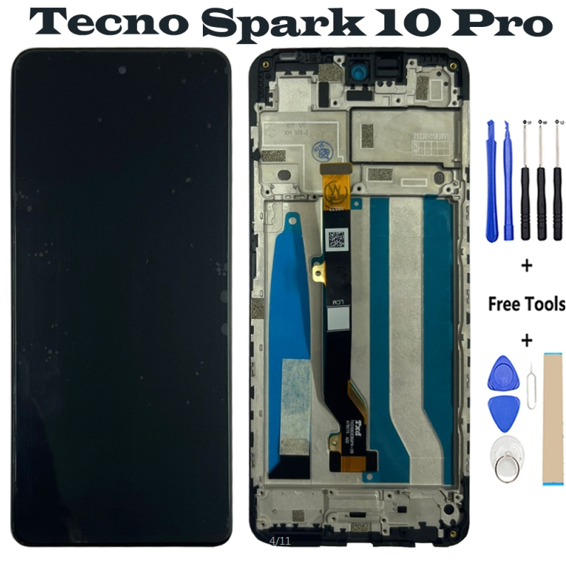 6.8 "ใหม่สําหรับ Tecno Spark 10 Pro จอแสดงผล LCD Touch Sensor Digitizer Assembly สําหรับ Tecno KI7 L