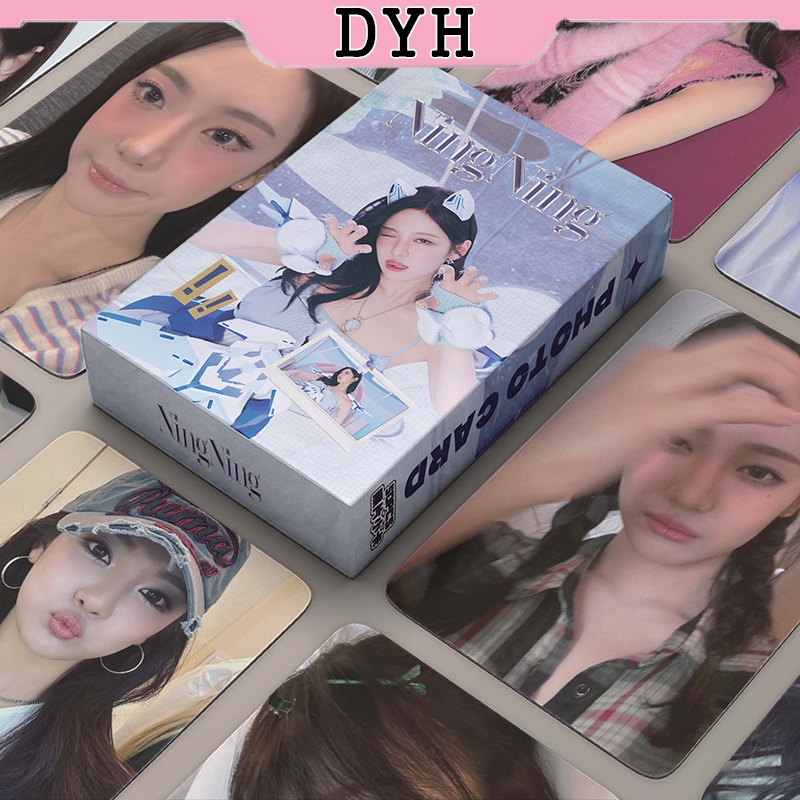 Dyh 50 ชิ ้ น/box Aespa NingNing Laser Card Photocards LOMO Card อัลบั ้ ม KPOP