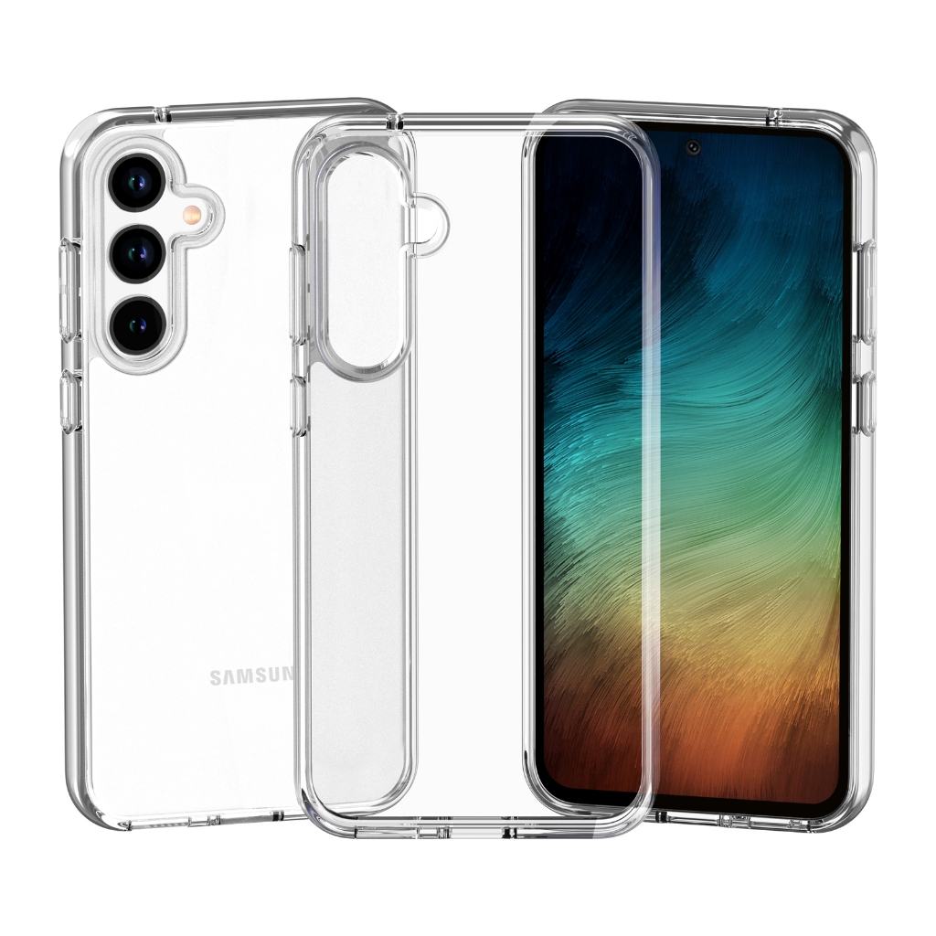 S24 FE ไม่เหลืองหนา Super กันกระแทก Hard Clear สําหรับ Samsung S23 ULYRA S22 PLUS S21 5G กรณีป้องกันอะคริลิคโปร่งใสกรอบพนักพิงปลอก