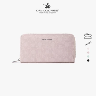David Jones Paris กระเป๋าสตางค์หนัง สไตล์วินเทจ แฟชั่นสำหรับผู้หญิง