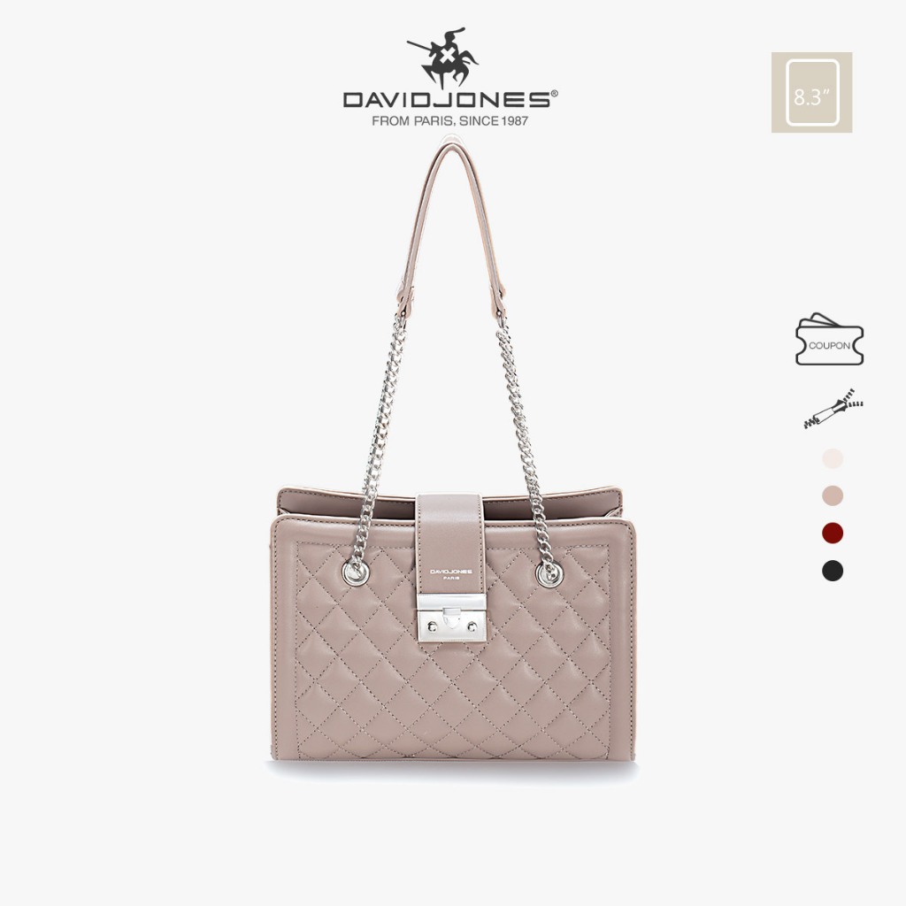 David Jones Paris กระเป๋าสะพายข้าง ทรงถัง ใส่โทรศัพท์ได้ แฟชั่นวินเทจ สำหรับผู้หญิง