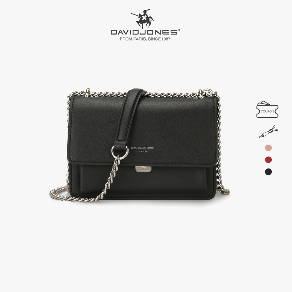 David Jones Paris กระเป๋าสะพายข้าง สไตล์วินเทจ สำหรับผู้หญิง