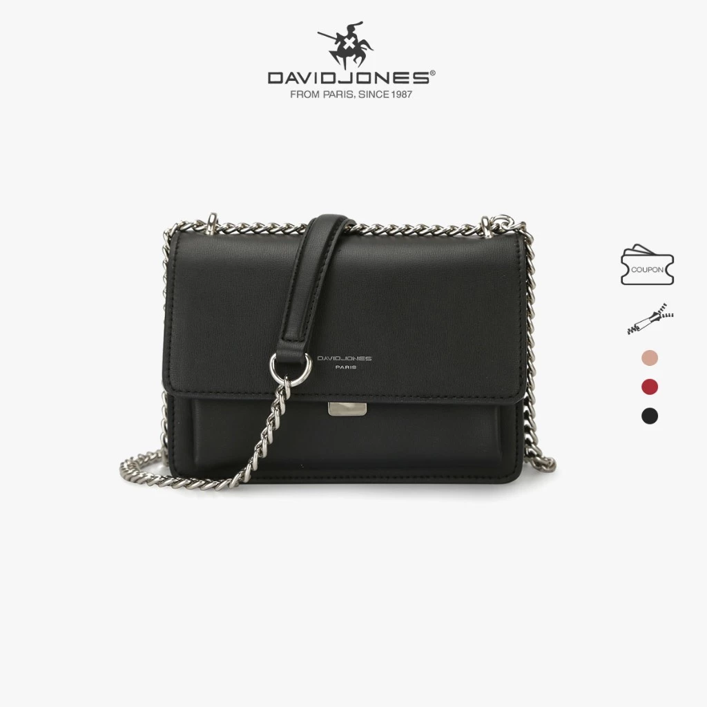 David Jones Paris กระเป๋าสะพายข้าง สไตล์วินเทจ สำหรับผู้หญิง