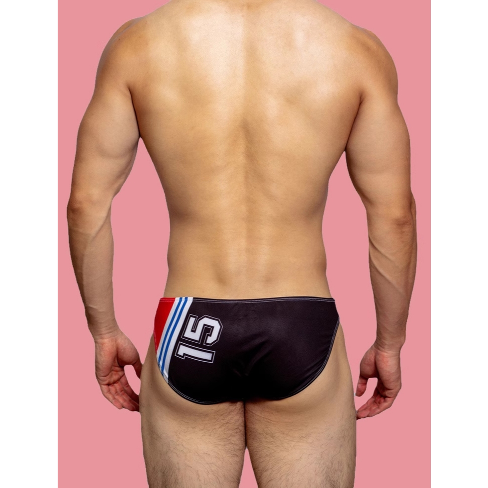 DM ตัวอักษร15 เรยอนระบายอากาศกางเกงเอวต่ำจดหมายพิมพ์ชุดชั้นในชายเซ็กซี่ - รูปที่ 2