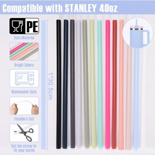 หลอดดูดน้ํา 40oz stanley หลอด 30 Oz 10มม ใหม ่ ที ่ PE มีสีส…