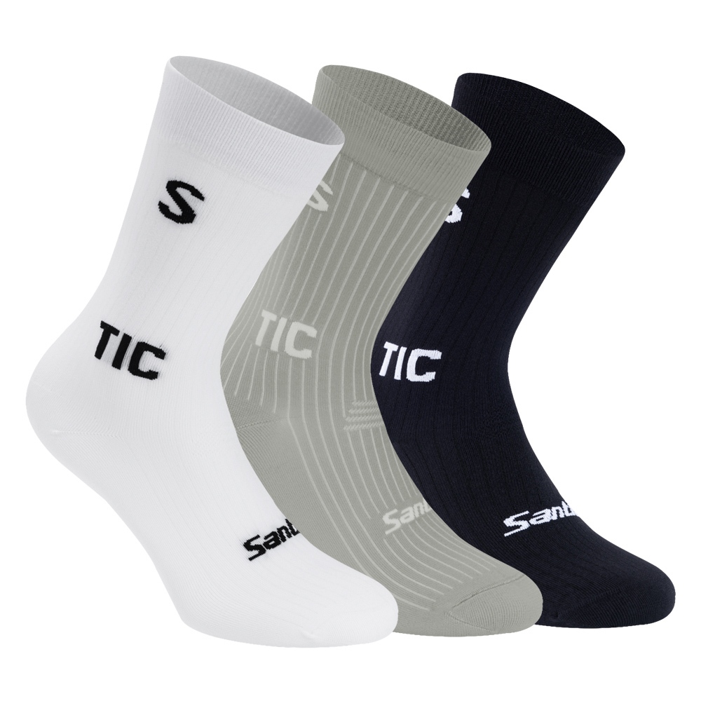 Santic Cycling Socks Men Women Mid-calf Sports Socks Breathable Quick-dry Compression Sock MTB Road Bike Socks Triathlon Climbing Running WZ24P191