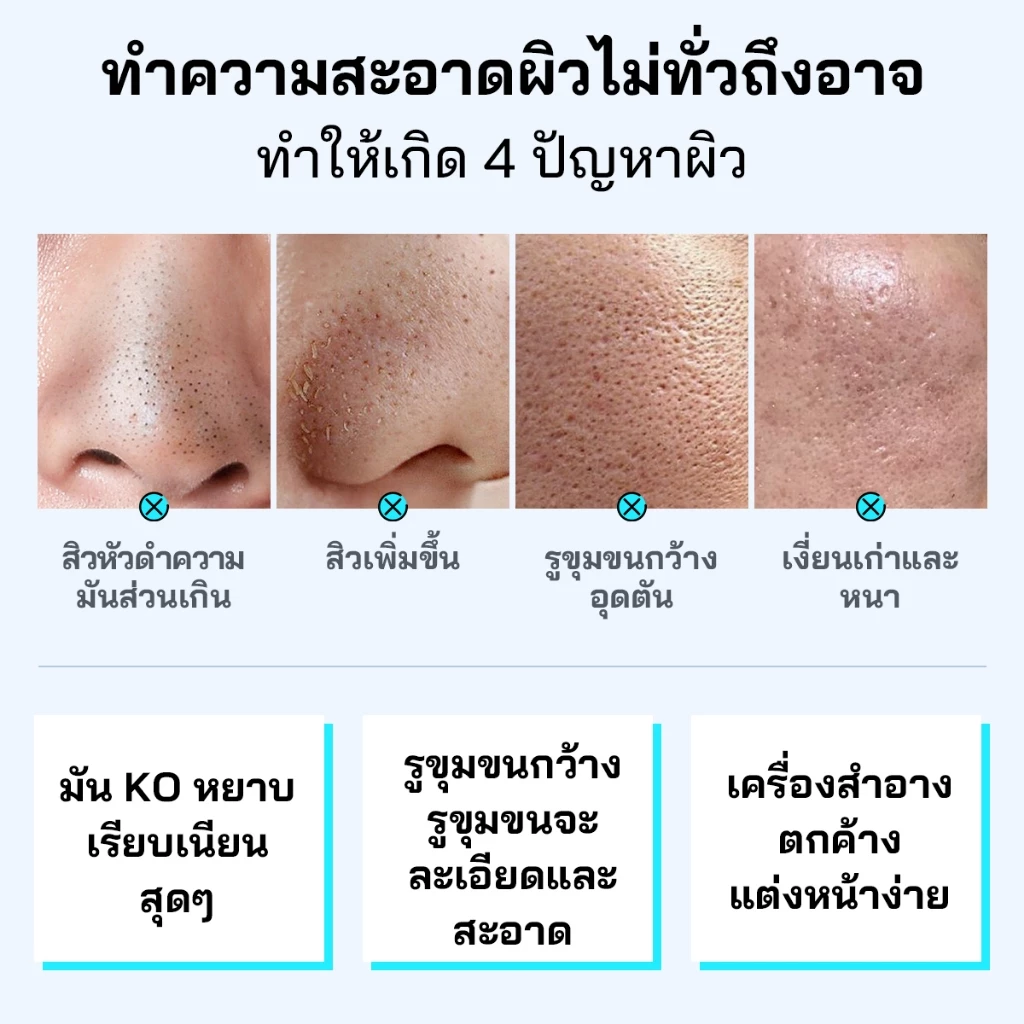 PAPA FEEL Alaska Volcano มาร์คโคลน 55g | คุมมัน | กระชับรูขุมขน | ลดความมัน | Deep Cleansing | Clay Mask มาร์คหน้า thumbnail 4