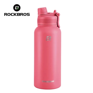【TH Delivery】Rockbros แก้วสแตนเลส 304 ฉนวนสองชั้น เก็บความร้อน 12 ชั่วโมง ความจุ 550 มล. 650 มล. 1000/1200 มล. ดื่มตรงและหลอด ขวดน้ำกลางแจ้ง