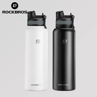 【TH Delivery】Rockbros แก้วสแตนเลส 304 ฉนวนสองชั้น เก็บความร้อน 12 ชั่วโมง ความจุ 550 มล. 650 มล. 1000/1200 มล. ดื่มตรงและหลอด ขวดน้ำกลางแจ้ง