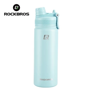 【TH Delivery】Rockbros แก้วสแตนเลส 304 ฉนวนสองชั้น เก็บความร้อน 12 ชั่วโมง ความจุ 550 มล. 650 มล. 1000/1200 มล. ดื่มตรงและหลอด ขวดน้ำกลางแจ้ง