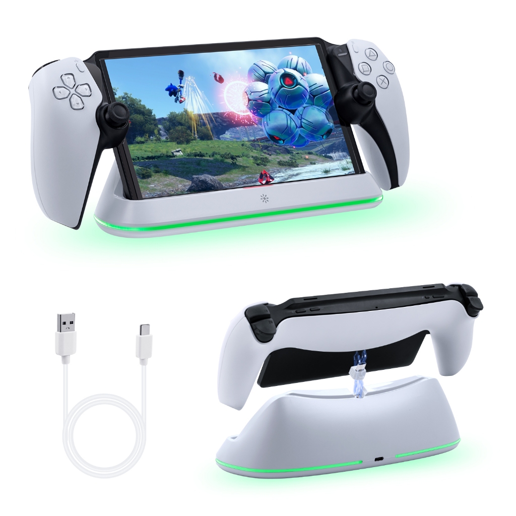 Honcam แท่นชาร์จ LED สำหรับ PS Portal