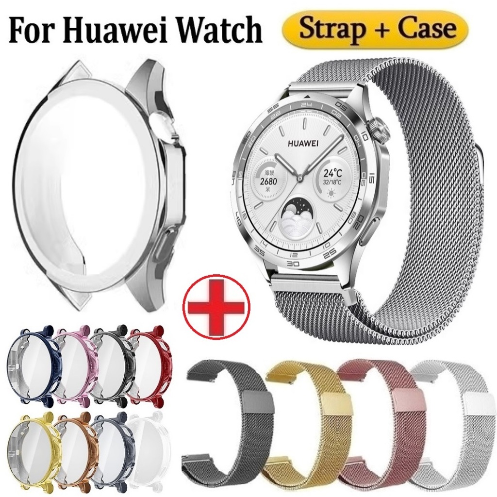Milanese สาย + เคส Huawei watch GT 7 Strap Huawei watch GT 6 Strap Soft Huawei GT7 สาย Huawei watch 