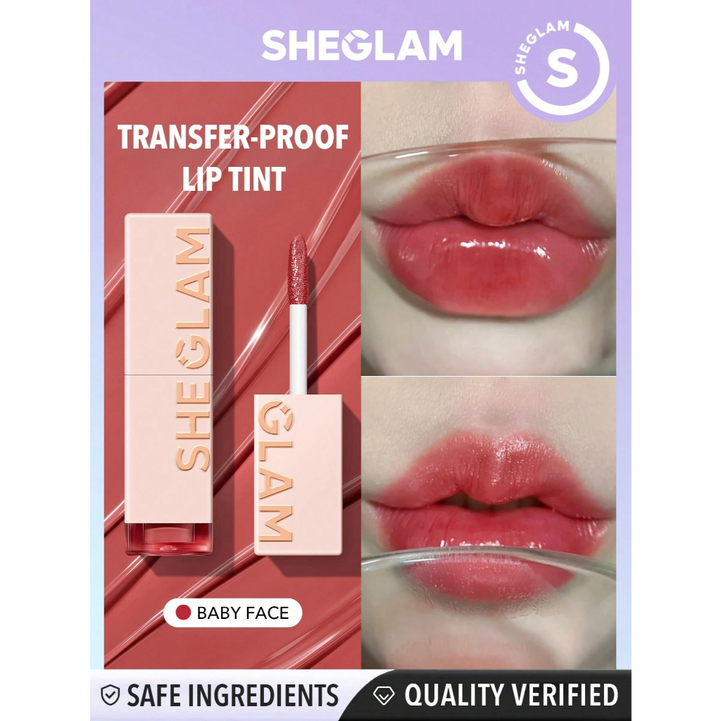 Sheglam Take A Hint Lip Tint-เปลี่ยนสี Long-Lasting Lip Gloss High Gloss Finish All Day Non-Sticky Moisturizing Lip Stain สําหรับริมฝีปากแห้ง