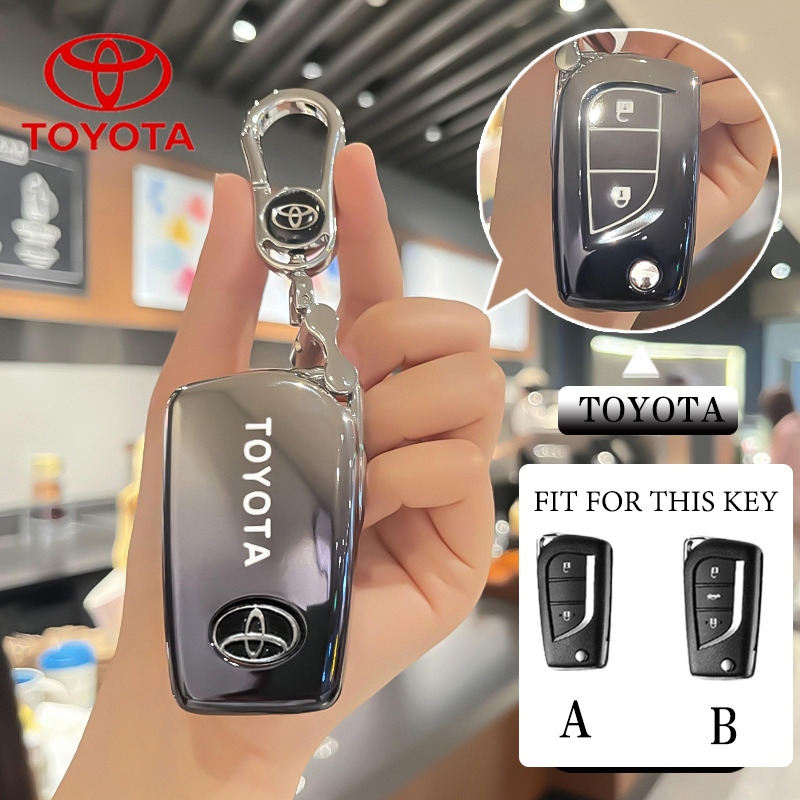 Tpu รถ Remote Key Case ผู้ถือพวงกุญแจสําหรับ Toyota Yaris/Vios/Hilux Revo/Revo/Altis/Corolla Altis ฝาครอบกุญแจ